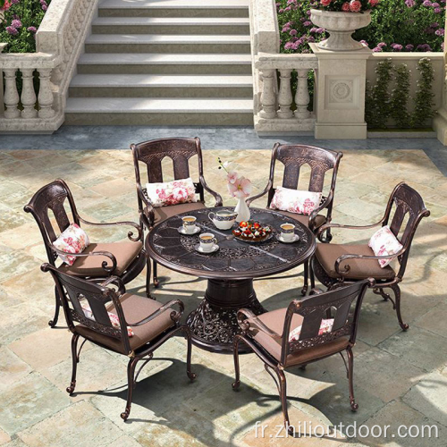 Table de patio Set de salle à manger de jardin de jardin extérieur